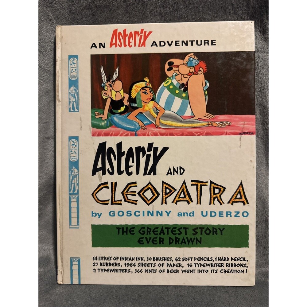 Asterix and Cleopatra by Goscinny & Uderzo 1969 HC Comic Illustrated Book